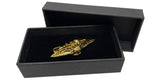 Men's Gold Plated Owl Tie Clip