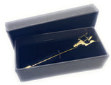 Gold Plated Trident Lapel Pin