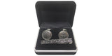 D&L Menswear Rhodium Plated Celtic Ornate Tie Clip and Cufflinks Gift Set