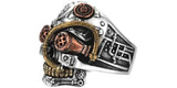 Steampunk Vintage Gothic Skull Biker Ring