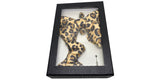 Pre-Tied Velvet Leopard Bow Tie Cufflinks Flower Lapel Pin Pocket Square Combo Gift Set