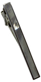 Rhodium Plated Mother of Pearl Inlay Tie Clip