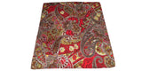 Red Gold Paisley Silk Pocket